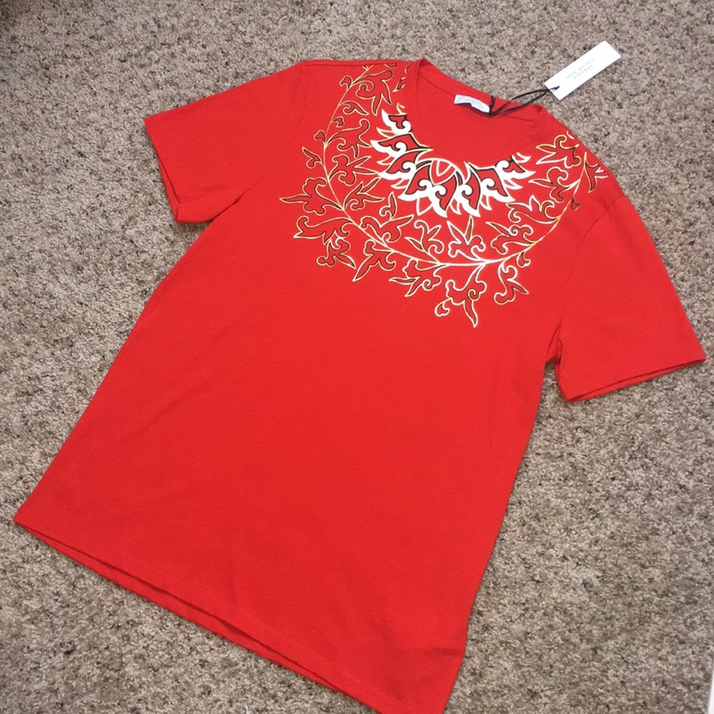 Versace Collection | Foil-Print Graphic T-shirt - Picture 1 of 8